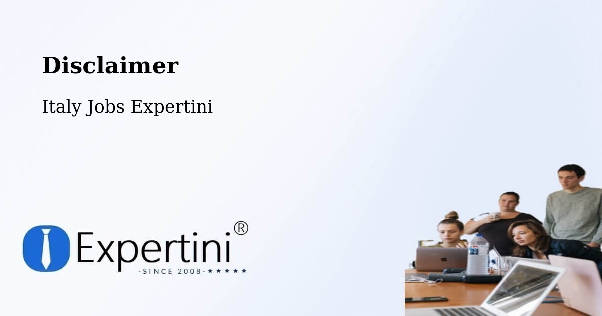 Disclaimer – Fiume Veneto - Italy Jobs Expertini